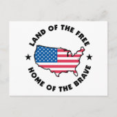 Vrije en Brave Briefkaart (Voorkant)