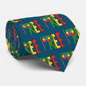 Vrije Ethiopië Stropdas (Opgerold)