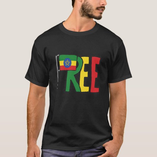 Vrije Ethiopië T-shirt (Voorkant)