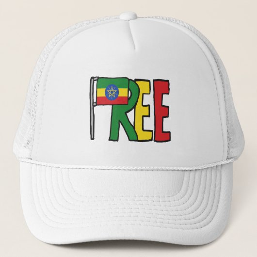 Vrije Ethiopië Trucker Pet (Voorkant)
