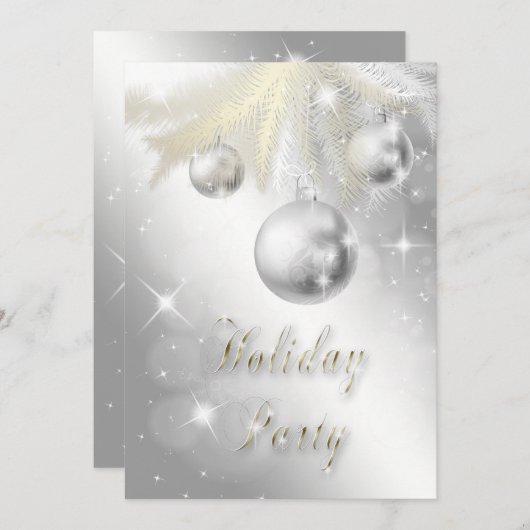 Vrije feestdag in het Ornament met reservegoud en Kaart (Voorkant / Achterkant)