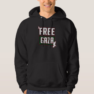 Vrije Gaza Palestina Hulp aan Gaza Borden Hoodie