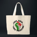 vrije gaza palestine grote tote bag<br><div class="desc">vrije gaza palestine</div>