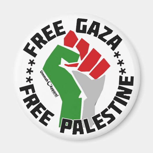 vrije gaza palestine magneet (Voorkant)