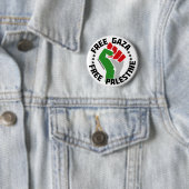 vrije gaza palestine ronde button 5,7 cm (In situ)