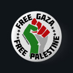 vrije gaza palestine ronde button 5,7 cm<br><div class="desc">vrije gaza palestine</div>