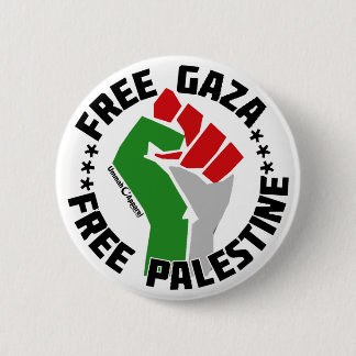 vrije gaza palestine ronde button 5,7 cm