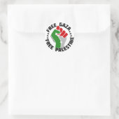 vrije gaza palestine ronde sticker (Tas)
