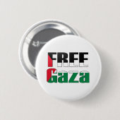 Vrije Gaza Ronde Button 5,7 Cm (Voorkant /achterkant)