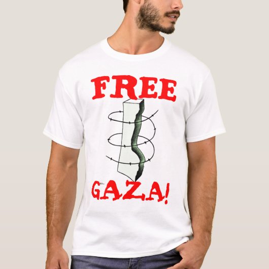 VRIJE GAZA! T-SHIRT (Voorkant)