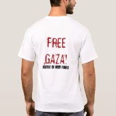 VRIJE GAZA! T-SHIRT (Achterkant)