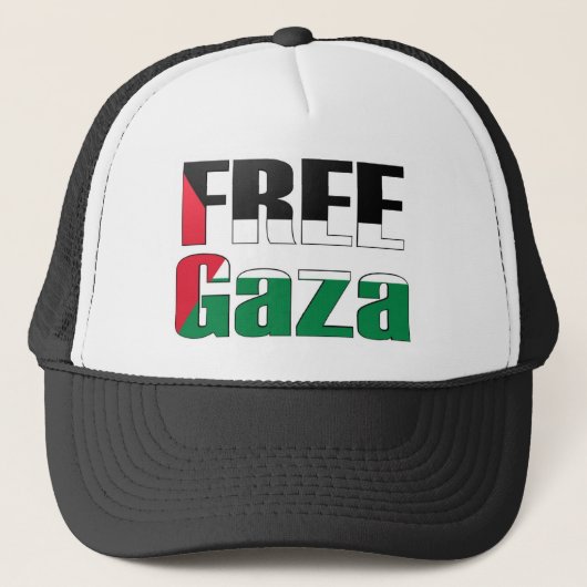 Vrije Gaza Trucker Pet (Voorkant)