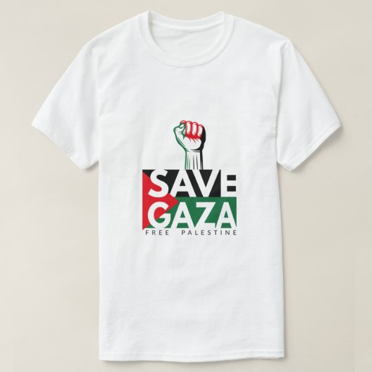 Vrije Gaza, vrij Palestina T-Shirt (Design voorkant)
