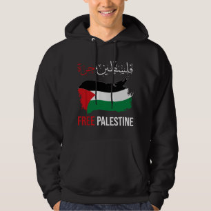 Vrije Gaza Vrije Palestijnse Vlag Arabische Mensen Hoodie