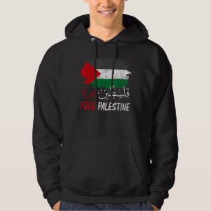 Vrije Gaza Vrije Palestina Vlag Arabische Mensenre Hoodie