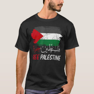 Vrije Gaza Vrije Palestina Vlag Arabische Mensenre T-shirt
