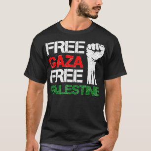 Vrije Gaza-vrije Palestina We staan met Palestina T-shirt