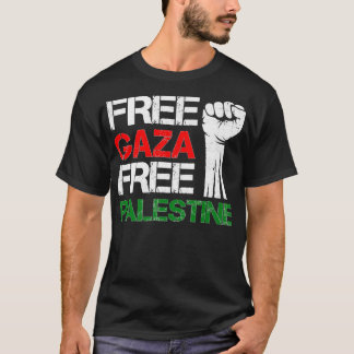 Vrije Gaza-vrije Palestina We staan met Palestina T-shirt