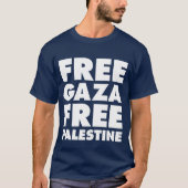 VRIJE GAZA, VRIJE PALESTINE T-SHIRT (Voorkant)