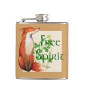 vrije gedistilleerde vos heupfles (Voorkant)