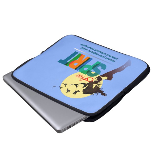 Vrije Geest | 15 inch Laptop Sleeve (Voorkant onderkant)