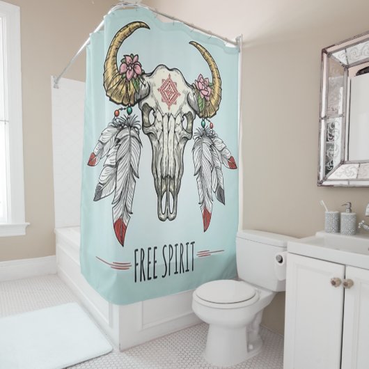 Vrije geest douchegordijn (In situ)