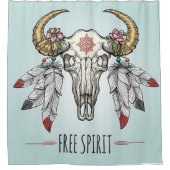 Vrije geest douchegordijn (Voorkant)