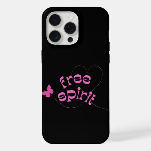 Vrije Geest en Vlinders iPhone Hoesje (Achterkant)