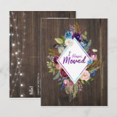 Vrije geest ik ben verhuisd briefkaart (Voorkant / Achterkant)