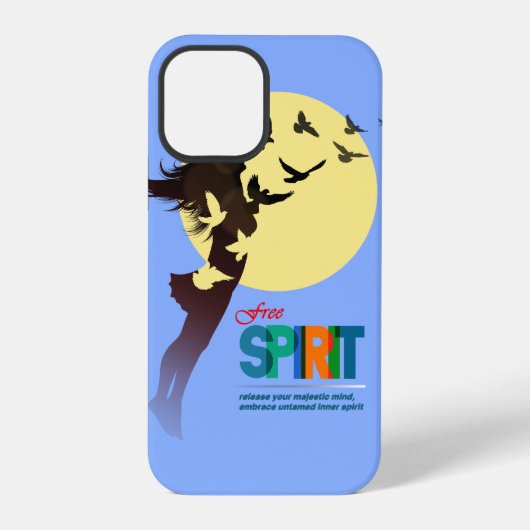 Vrije geest iPhone hoesje (Achterkant)