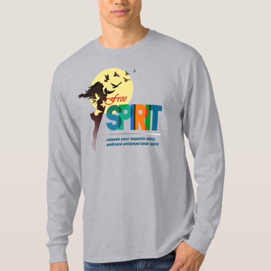 Vrije Geest | Mannen met lange mouwen T-shirt (Voorkant)