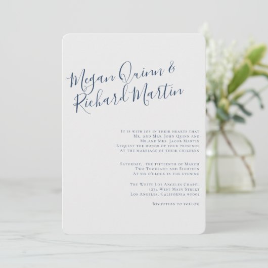 Vrije geest Modern Weddenschap Kaart (Staand voorkant)