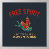 Vrije geest poster (Voorkant)