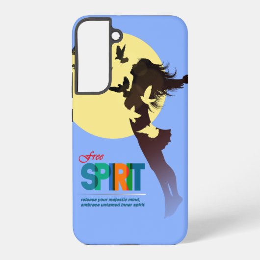 Vrije geest | samsung galaxy hoesje (Achterkant)
