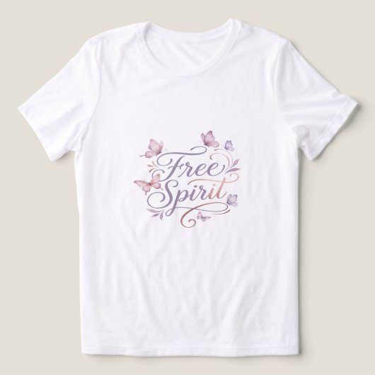 Vrije geest Tri-Blend shirt (Design voorkant)