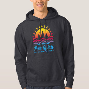 Vrije geest voorbij grenzen hoodie