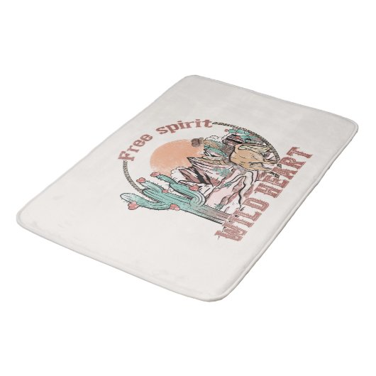 Vrije geest, wild hart badmat (Gekanteld)