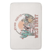 Vrije geest, wild hart badmat (Voorkant Verticaal)