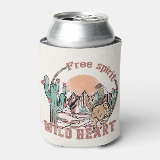 Vrije geest, wild hart blikjeskoeler (Blikje Voorkant)