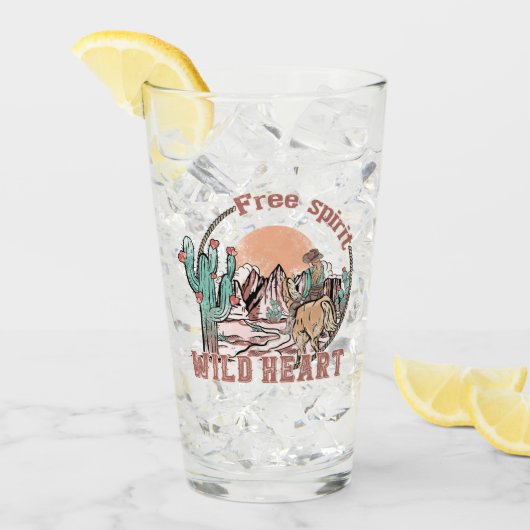 Vrije geest, wild hart glas (Voorkant ijs)