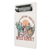 Vrije geest, wild hart mini klembord (Angled2)