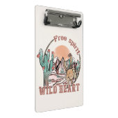 Vrije geest, wild hart mini klembord (Schuin)