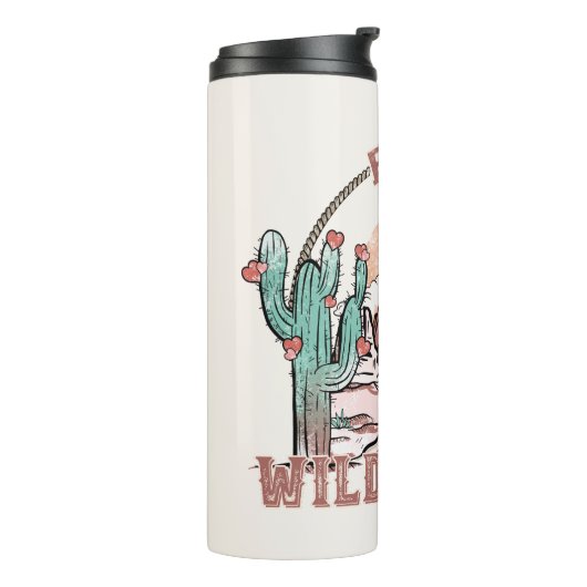 Vrije geest, wild hart thermosbeker (Gedraaid links)