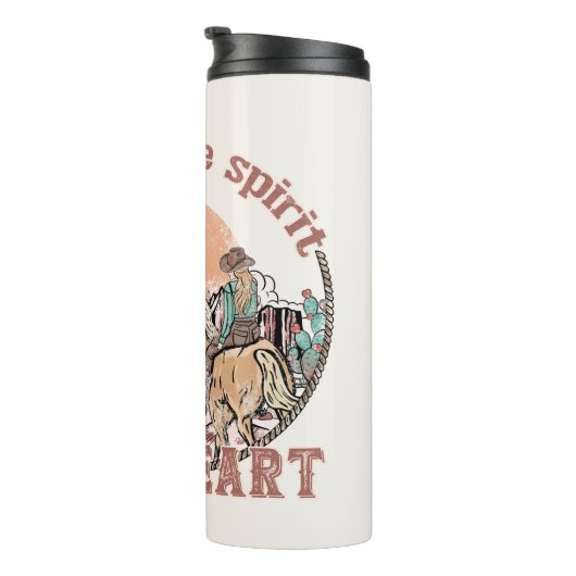 Vrije geest, wild hart thermosbeker (Geroteerd rechts)