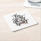 Vrije geest Wilde hart Kartonnen Onderzetters (Schuin)