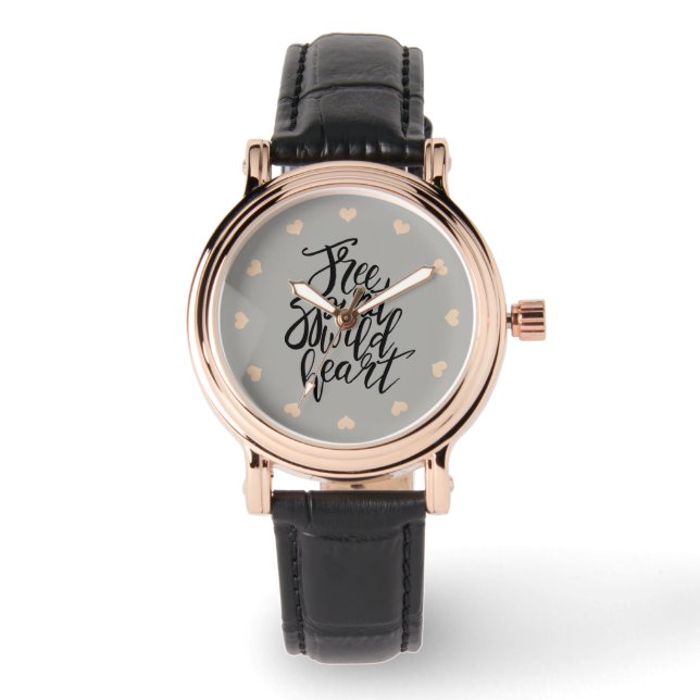 Vrije geest Wilde Harten Horloge (Voorkant)