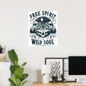 Vrije geest, wilde ziel - De roep van de wolf Poster (Thuiskantoor)