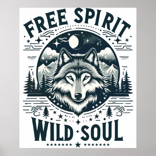 Vrije geest, wilde ziel - De roep van de wolf Poster (Voorkant)