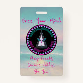 Vrije Geestelijke kudde badge, bevrijd je geest Badge (Voorkant)