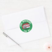 Vrije gezondheidszorg voor iedereen ronde sticker (Envelop)